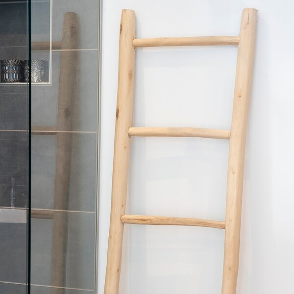 Nordic Living Teakový dekorativní žebřík Kader 150 cm