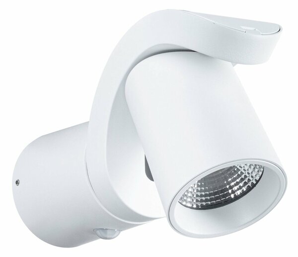 PAULMANN LED venkovní nástěnné svítidlo Cuff pohybové čidlo IP44 76x217mm 3000K 10W 230V 70° bílá hliník
