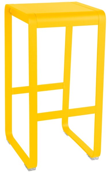 Žlutá hliníková zahradní barová židle Fermob Bellevie 75 cm