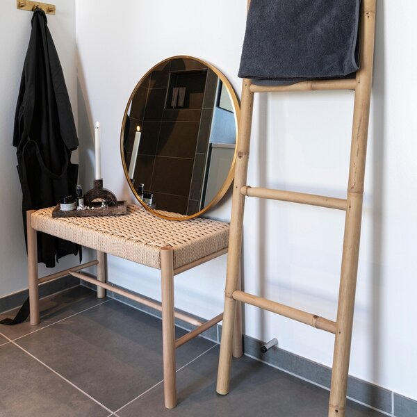 Nordic Living Teakový dekorativní žebřík Kader 150 cm