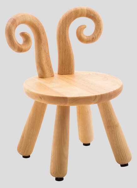 LJV TRONIX Dětská dřevěná židlička - beránek