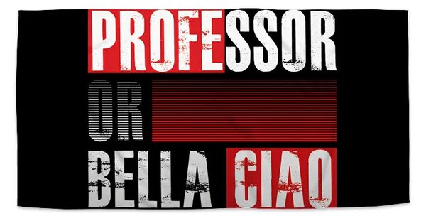 Sablio Ručník La Casa de Papel Professor or Bella Ciao motiv 3 - 30x50 cm