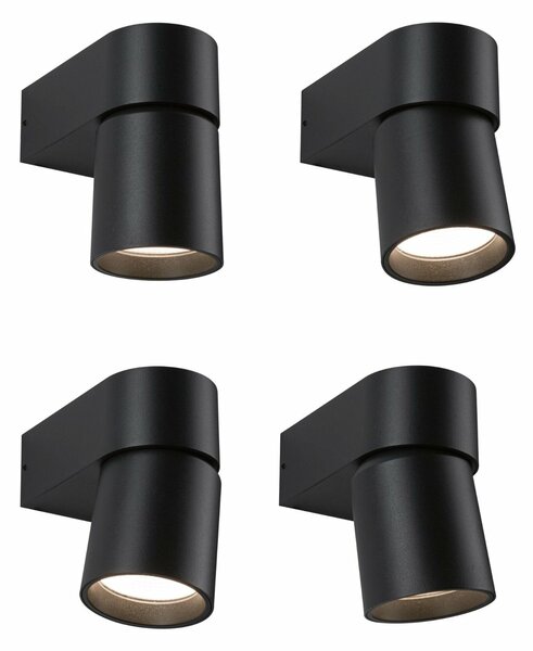 PAULMANN LED venkovní nástěnné svítidlo Kimu IP44 80mm 3000K 8W 230V 70° antracit hliník