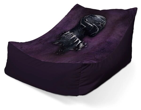 Sablio Sedací vak Lounge BLACK PANTHER z profilu Fialový mlhavý - 80 x 95 x 50 cm