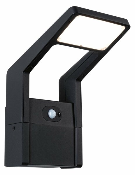 PAULMANN LED venkovní nástěnné svítidlo Juntea pohybové čidlo IP44 140x217mm 3000K 11W 230V antracit hliník