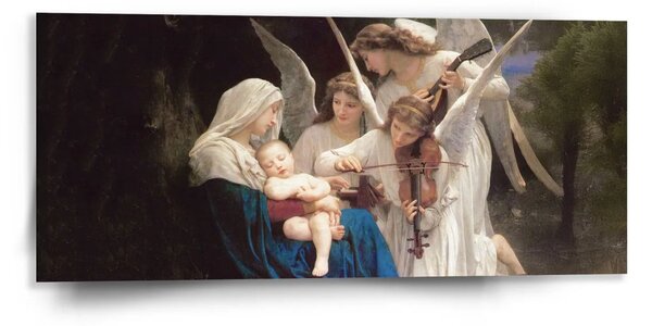 Sablio Obraz Panna s anděly - William-Adolphe Bouguereau - 110x50 cm