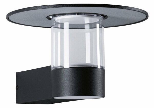 PAULMANN LED venkovní nástěnné svítidlo Sienna pohybové čidlo HF senzor IP44 212mm 3000K 9 / 1x3W 230V antracit hliník