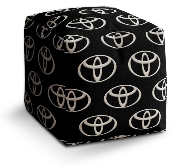 Sablio Taburet Cube Toyota Pattern - 40x40x40 cm