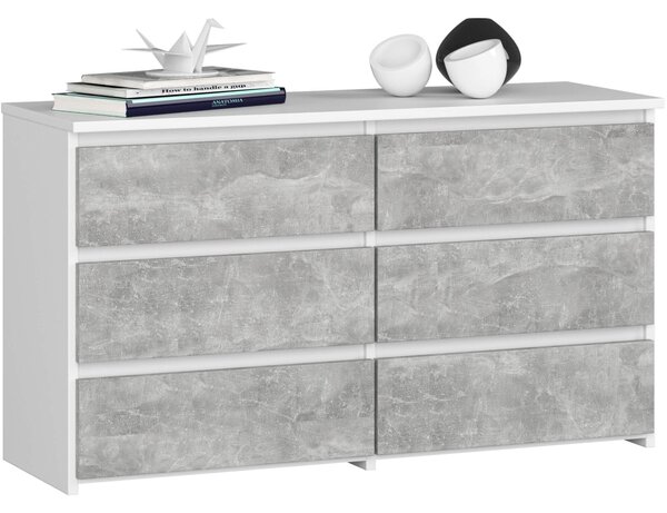 Ak furniture Komoda CL6 100 cm bílá/beton