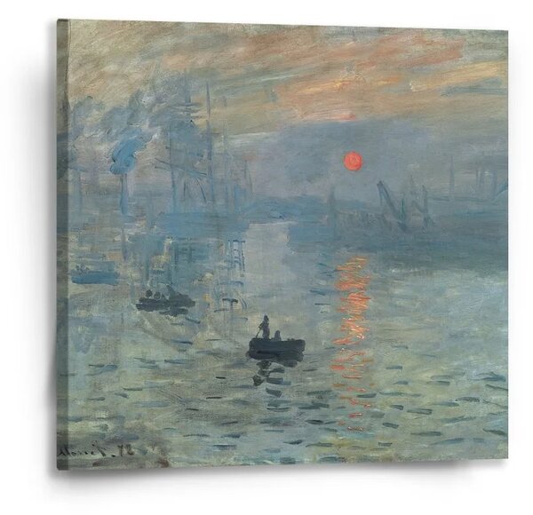 Sablio Obraz Imprese, východ slunce - Claude Monet - 50x50 cm