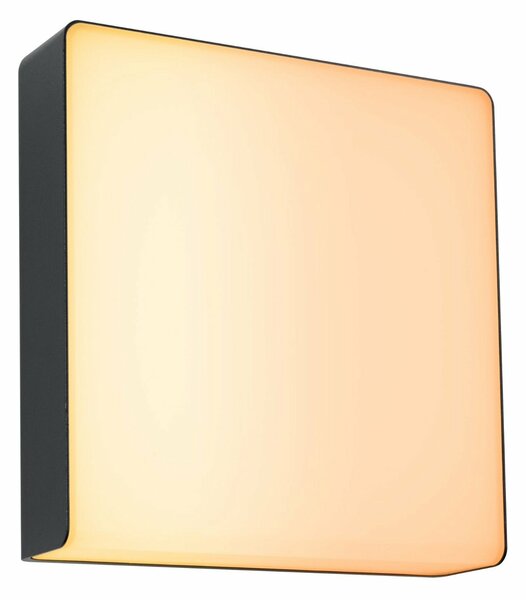 PAULMANN LED venkovní nástěnné svítidlo Smart Home Zigbee 3.0 Azalena pohybové čidlo HF senzor IP44 250x97mm CCT 8,5W 230V antracit umělá hmota/hliník