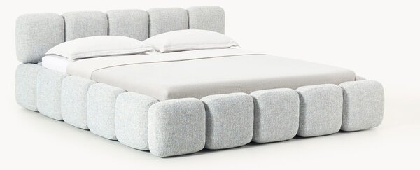 Čalouněná bouclé postel Tayla
