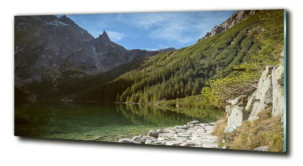Fotoobraz na skle Mořské oko Tatry osh-101363680