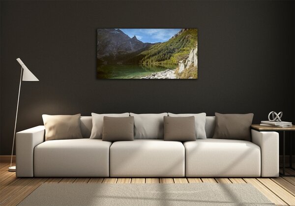 Fotoobraz na skle Mořské oko Tatry osh-101363680