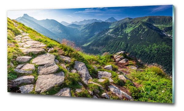 Foto obraz fotografie na skle Východ slunde Tatry osh-101364887