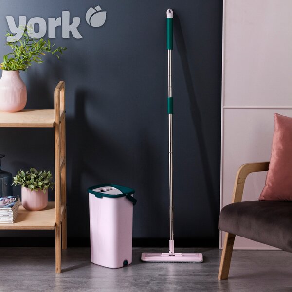 YORK Plochý mop HANDY s kbelíkem a ždímáním