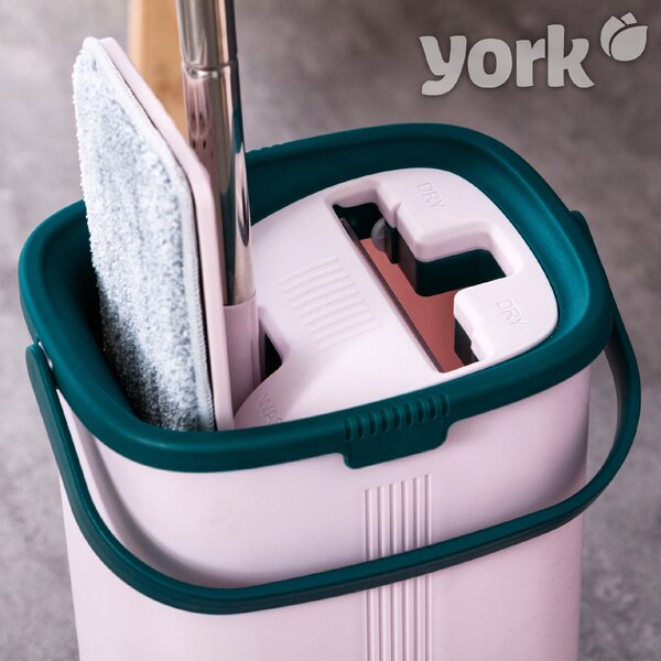 YORK Plochý mop HANDY s kbelíkem a ždímáním