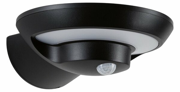 PAULMANN Solární LED venkovní nástěnné svítidlo Bordola pohybové čidlo IP44 180x211mm 3000K 3,5W antracit umělá hmota