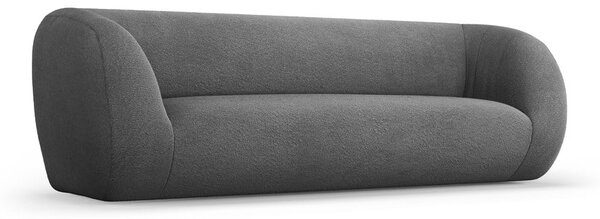 Šedá pohovka z textilie bouclé 230 cm Essen – Cosmopolitan Design
