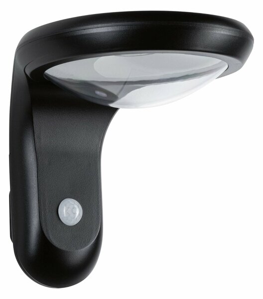 PAULMANN Solární LED venkovní nástěnné svítidlo Diskola pohybové čidlo IP44 180x234mm 3000K 3,5W antracit umělá hmota