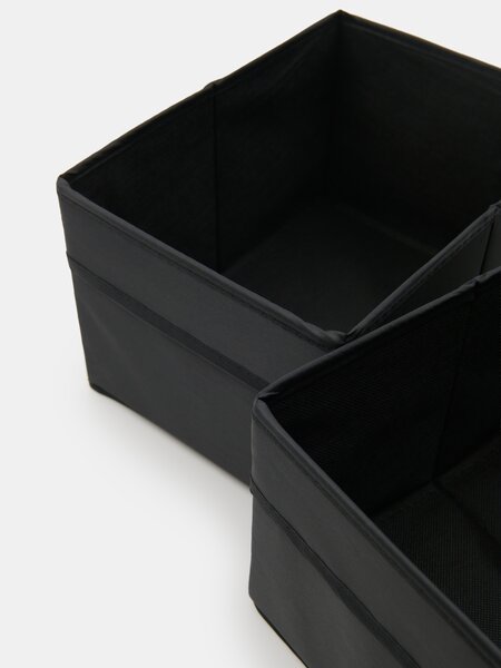 Sinsay - Skládací organizéry do skříně 2 pack - černá