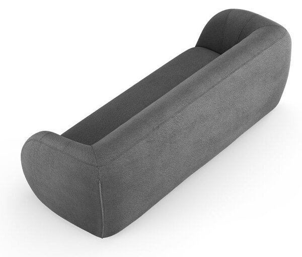 Šedá pohovka z textilie bouclé 230 cm Essen – Cosmopolitan Design