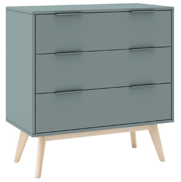 -25 % Dny MOMENTI– Zelená lakovaná komoda Marckeric Pisco 80 x 40 cm