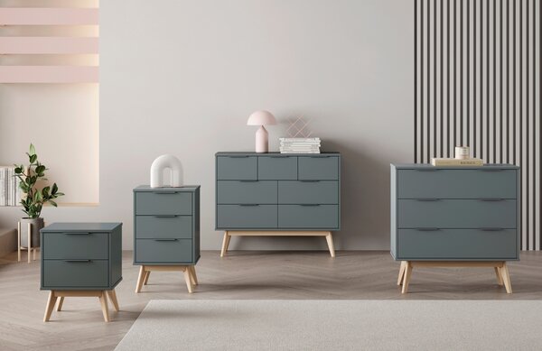 -25 % Dny MOMENTI– Zelená lakovaná komoda Marckeric Pisco 80 x 40 cm