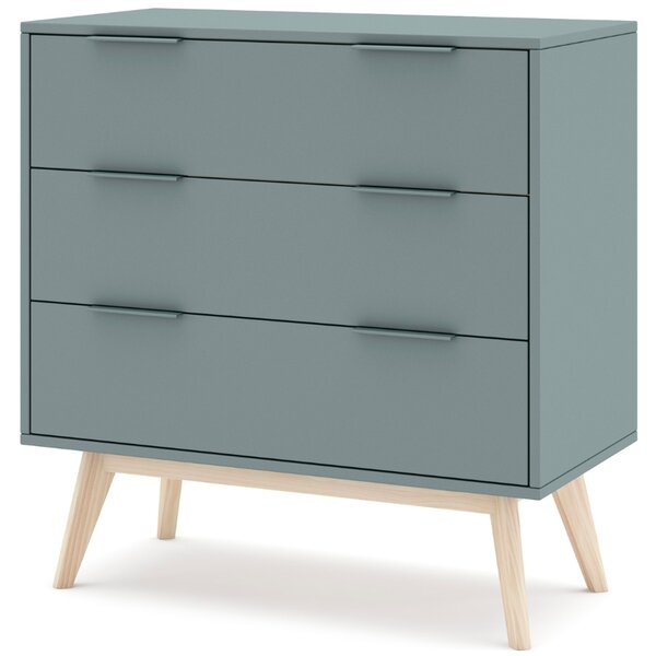 -25 % Dny MOMENTI– Zelená lakovaná komoda Marckeric Pisco 80 x 40 cm