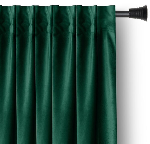 AmeliaHome Závěs Amelia Home Velvet s multifunkční páskou zelený, velikost 140x270