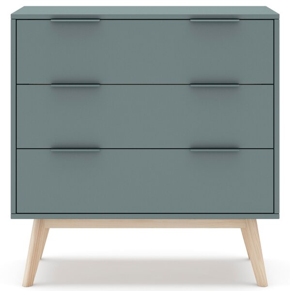 -25 % Dny MOMENTI– Zelená lakovaná komoda Marckeric Pisco 80 x 40 cm