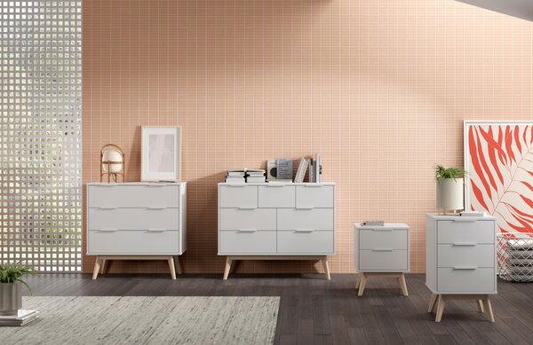 -25 % Dny MOMENTI– Bílá lakovaná komoda Marckeric Campus 120 x 40 cm