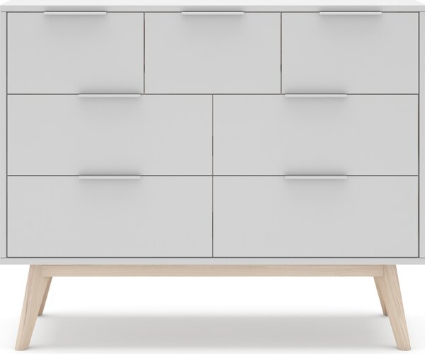 -25 % Dny MOMENTI– Bílá lakovaná komoda Marckeric Campus 120 x 40 cm