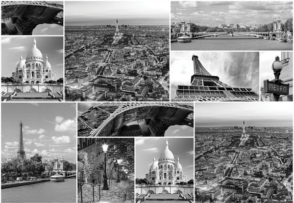 Fototapeta - Pařížské památky (152,5x104 cm)
