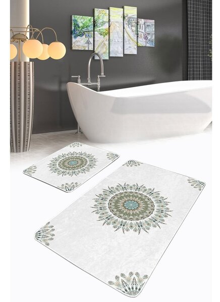 Bílé koupelnové předložky v sadě 2 ks 60x100 cm – Mila Home