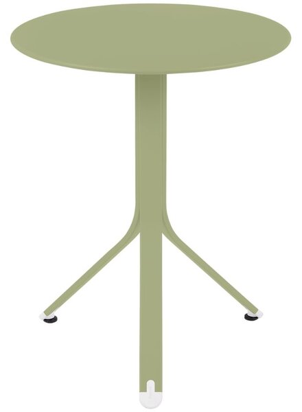 Světle zelený kovový stůl Fermob Rest'O Ø 60 cm