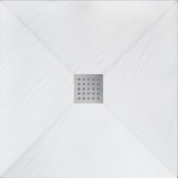 Rea White Rock, čtvercová sprchová vanička 90x90x3,5 cm, bílá, REA-K5580