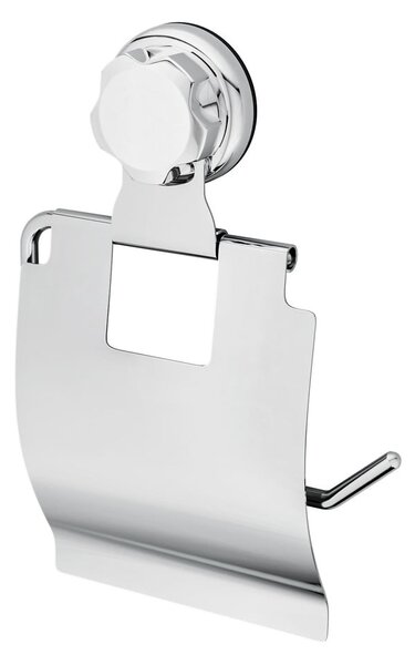 Samodržící kovový držák na toaletní papír ve stříbrné barvě Bestlock Bath – Compactor