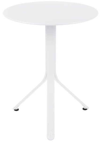 Bílý kovový stůl Fermob Rest'O Ø 60 cm