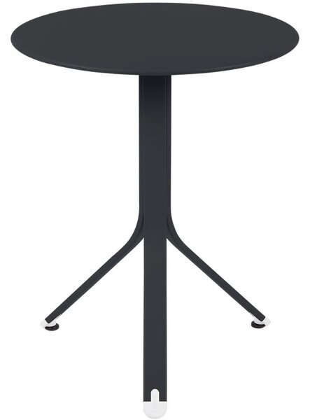 Antracitový kovový stůl Fermob Rest'O Ø 60 cm