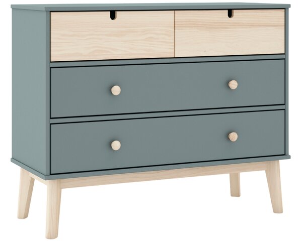 Zelená lakovaná komoda Marckeric Estefania 100 x 40 cm