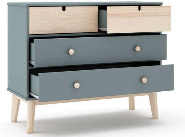Zelená lakovaná komoda Marckeric Estefania 100 x 40 cm