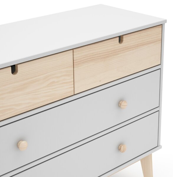 -25 % Dny MOMENTI– Bílá lakovaná komoda Marckeric Estefania 100 x 40 cm