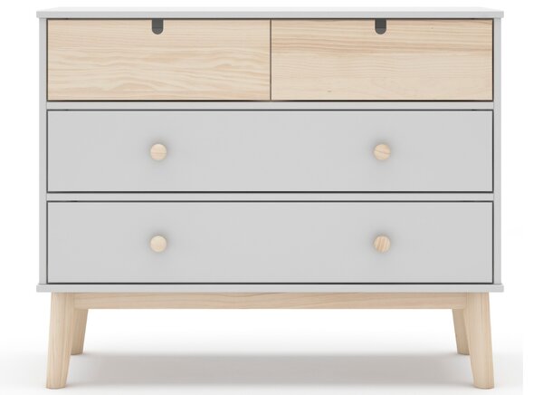-25 % Dny MOMENTI– Bílá lakovaná komoda Marckeric Estefania 100 x 40 cm