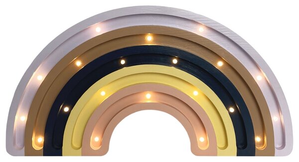 Peekaboo Dřevěná dětská LED lampa Duha 41 cm