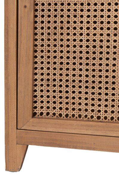 KOMODA, ratan, jedle, přírodní barvy, 120/86/40 cm Livetastic - Šuplíkové komody, Online Only