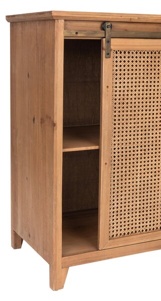 KOMODA, ratan, jedle, přírodní barvy, 120/86/40 cm Livetastic - Šuplíkové komody, Online Only