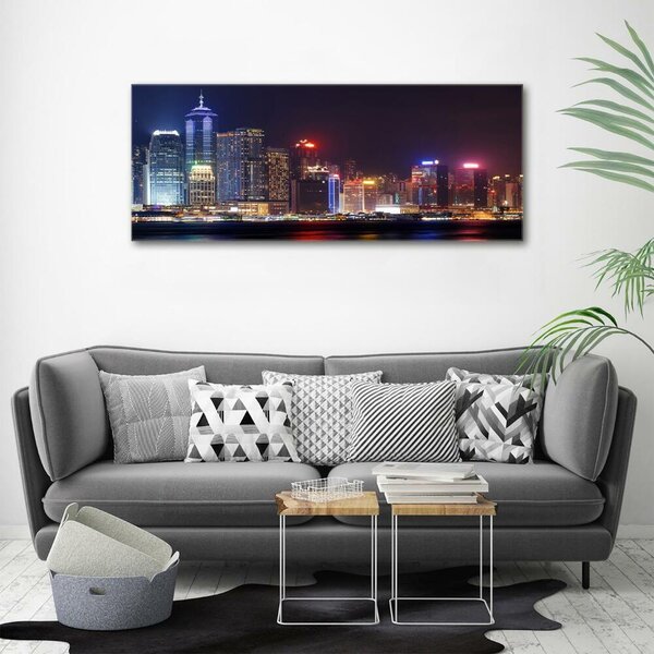 Foto obraz fotografie na skle Noční Hongkong osh-103649415