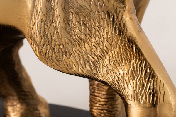 Odkládací stolek WILDLIFE ELEPHANT II 75 CM zlatý / mramor Nábytek | Doplňkový nábytek | Odkládací stolky