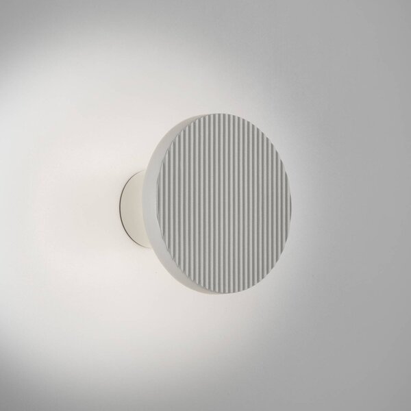 Bover LED nástěnné světlo Arid A/01 bílá 2 200–2 700 K IP44, stmívatelný, Bílá / opál, Obývací pokoj / jídelna, Hliník, Design